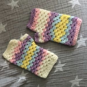 Pastel Handmade Handwarmers Size Small